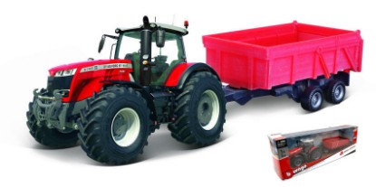 Immagine di MASSEY FERGUSON 8740S + RIMORCHIO cm 10 + 12
