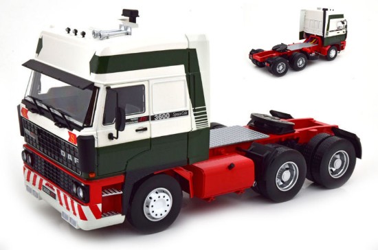 Immagine di DAF 3600 SPACECAB 1986 DARK GREEN/WHITE/RED 1:18