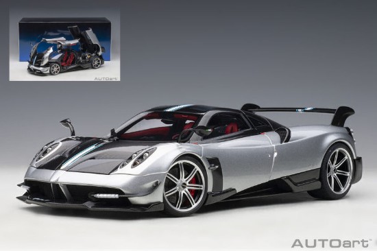 Immagine di PAGANI HUAYRA BC 2016 GRIGIO MERCURIO/GREY CARBON 1:18