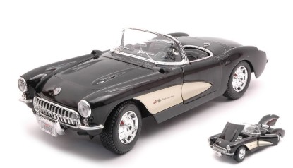 Immagine di CHEVROLET CORVETTE 1957 BLACK 1:18