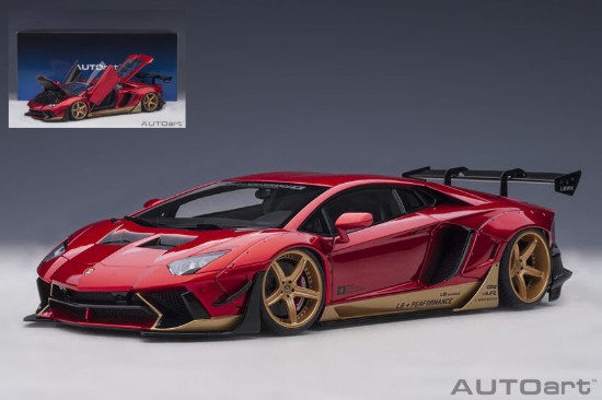 Immagine di LIBERTY WALK LB-WORKS 2018 LAMBORGHINI AVENTADOR LIMITED RED 1:18