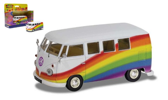 Immagine di VW CAMPER PEACE LOVE RAIMBOW 1:43