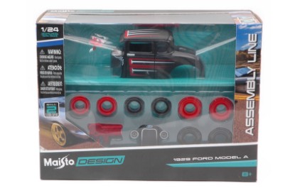Immagine di FORD MODEL A 1929 HOT ROD BLACK KIT 1:24
