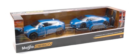 Immagine di LAMBORGHINI URUS + LAMBORGHINI HURACAN BLUE 2 CAR SET 1:24