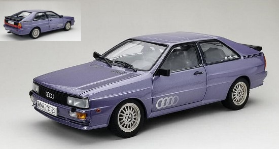 Immagine di AUDI QUATTRO ROAD CAR METALLIC PURPLE 1:18