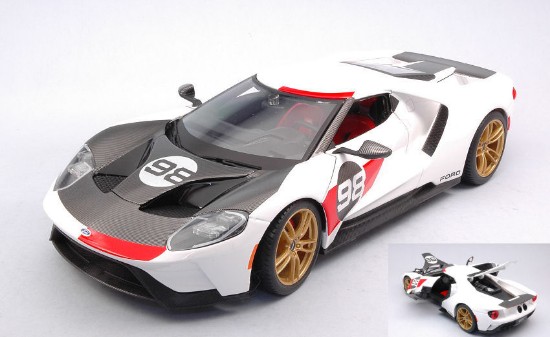 Immagine di FORD GT 2021 FORD HERITAGE N.98 WHITE 1:18