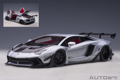 Immagine di LIBERTY WALK LB-WORKS 2018 LAMBORGHINI AVENTADOR LIMITED SILVER 1:18