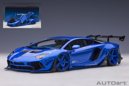 Immagine di LIBERTY WALK LAMBORGHINI AVENTADOR 2018 HYPER BLUE 1:18