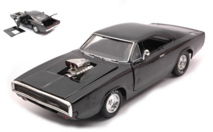 Immagine di DODGE CHARGER RT 1970 FAST & FURIOUS BLACK 1:24