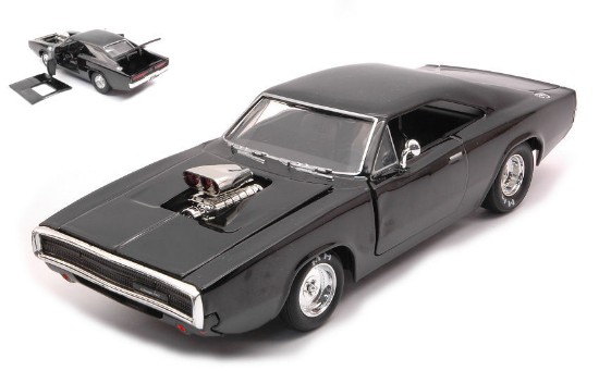 Immagine di DODGE CHARGER RT 1970 FAST & FURIOUS BLACK 1:24