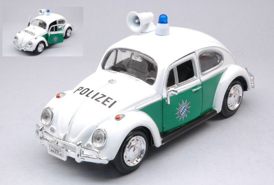 Immagine di VW BEETLE POLIZEI WHITE/GREEN 1:24