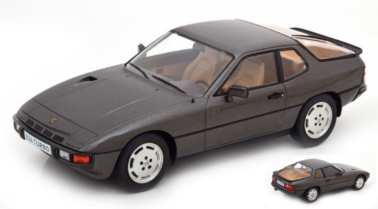 Immagine di PORSCHE 924 TURBO METALLIC DARK GREY 1:18