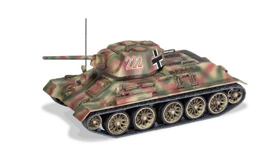 Immagine di BEUTE PANZER TROPHY TANK CAPTURED SOVIET T34/76 UKRAINE 1943 1:50