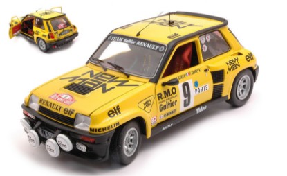 Immagine di RENAULT 5 TURBO N.9 5th RALLY MONTE CARLO 1982 B.SABY-F.SAPPEY 1:18