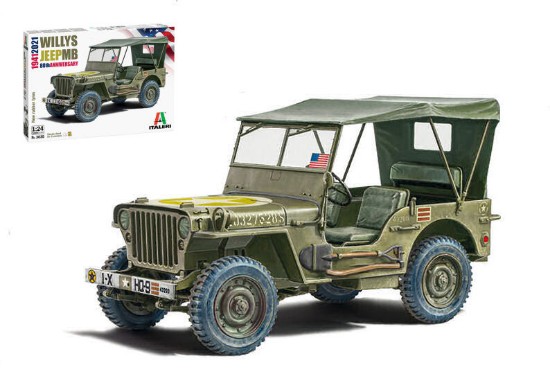 Immagine di WILLYS JEEP MB 80th YEAR ANNIVERSARY KIT 1:24