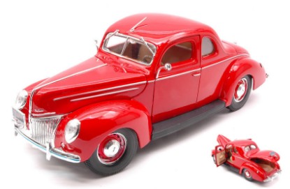 Immagine di FORD DELUXE COUPE 1939 RED 1:18