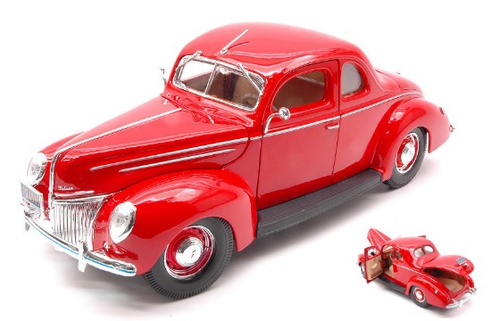 Immagine di FORD DELUXE COUPE 1939 RED 1:18