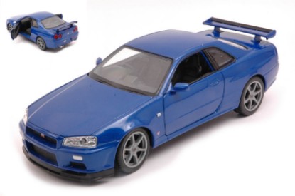 Immagine di NISSAN SKYLINE GT-R (R34) BLUE 1:24