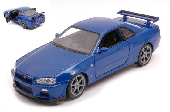 Immagine di NISSAN SKYLINE GT-R (R34) BLUE 1:24