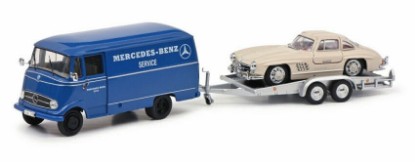 Immagine di MERCEDES L319 W/TRAILER + 300SL 1:43