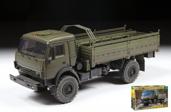Immagine di RUSSIAN 2 AXLE MILITARY TRUCK K-4326 KIT 1:35