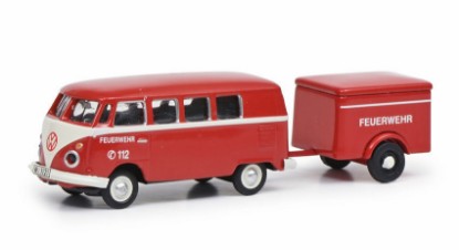 Immagine di VW T1 BUS W/TRAILER FEUERWEHR 1:87