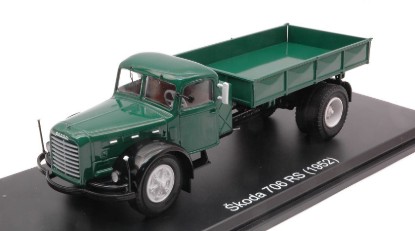 Immagine di SKODA 706 RS FLATBEDED DARK GREEN/BLACK 1:43
