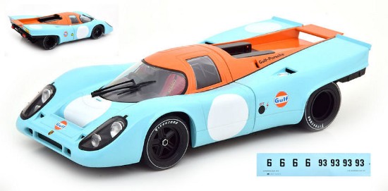 Immagine di PORSCHE 917 K GULF PLAIN BODY BASED W/DECALS N.6+N.93 1:18