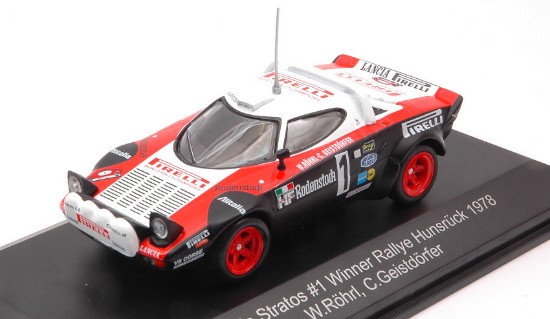 Immagine di LANCIA STRATOS HF N.1 WINNER RALLY HUNSRUCK 1978 W.ROHRL-C.GEISTD.1:43