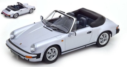 Immagine di PORSCHE 911 CARRERA 3.2 CONVERTIBLE 1988 SILVER 1:18