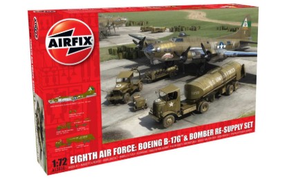 Immagine di EIGHT AIR FORCE BOEING B-17G & BOMBER RE-SUPPLY SET KIT 1:72