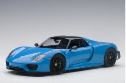 Immagine di PORSCHE 918 SPYDER 2013 RIVIERA BLUE 1:18