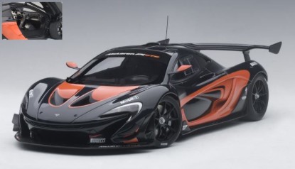 Immagine di MC LAREN P1 GTR DARK GREY METALLIC/ORANGE 1:18