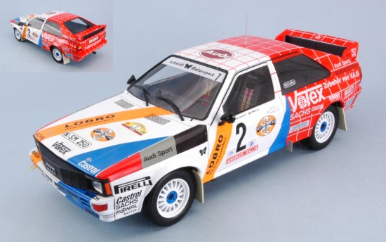 Immagine di AUDI QUATTRO N.2 2nd HANSRUCK RALLY 1984 DEMUTH-LUX 1:18
