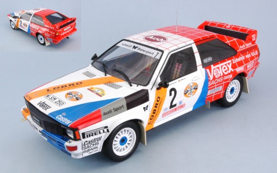 Immagine di AUDI QUATTRO N.2 2nd HANSRUCK RALLY 1984 DEMUTH-LUX 1:18
