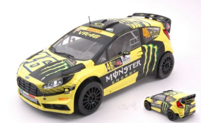 Immagine di FORD FIESTA RS WRC N.46 WINNER RALLY MONZA 2015 ROSSI-CASSINA 1:18
