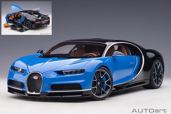 Immagine di BUGATTI CHIRON 2017 FRENCH RACING BLUE/ATLANTIC 1:12