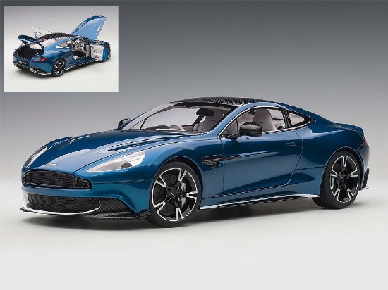 Immagine di ASTON MARTIN VANQUISH S 2017 MING BLUE/WHITE ACCENTS 1:18