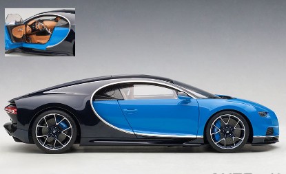 Immagine di BUGATTI CHIRON 2017 FRENCH RACING BLUE/ATLANTIC 1:18