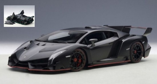 Immagine di LAMBORGHINI VENENO NERO OPACO 1:18