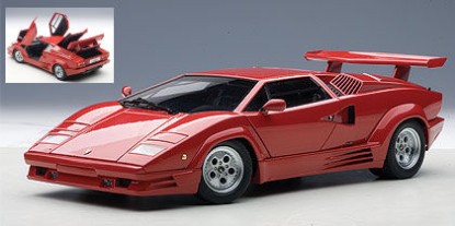 Immagine di LAMBORGHINI COUNTACH 1990 VERSIONE 25mo ANNIVERSARIO RED 1:18