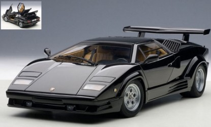 Immagine di LAMBORGHINI COUNTACH 25mo ANNIVERSARIO NERO 1:18