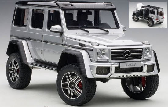 Immagine di MERCEDES G500 4x4-2 2016 SILVER 1:18