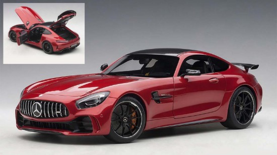 Immagine di MERCEDES AMG GT R 2017 DESIGNO CARDINAL/RED METAL 1:18