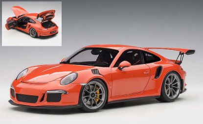 Immagine di PORSCHE 911 (991) GT3 RS 2016 LAVA ORANGE/DARK GREY 1:18