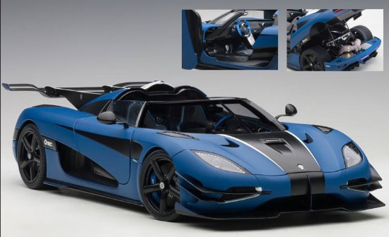Immagine di KOENIGSEGG ONE MATT IMPERIAL BLUE 1:18