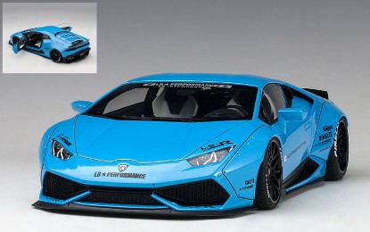 Immagine di LAMBORGHINI HURACAN LIBERTY WALK METALLIC SKY BLUE 1:18