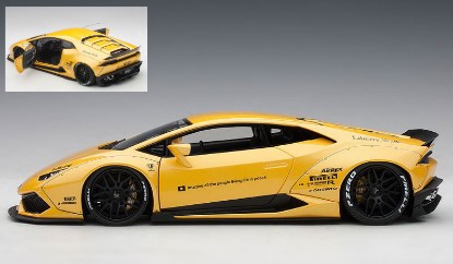 Immagine di LAMBORGHINI HURACAN LIBERTY WALK METALLIC YELLOW 1:18