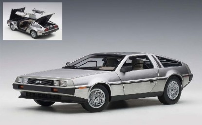 Immagine di DE LOREAN DMC-12 1981 SATIN FINISH FULL OPENING 1:18