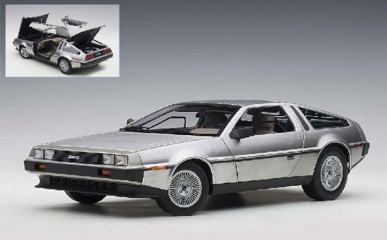 Immagine di DE LOREAN DMC-12 1981 SATIN FINISH FULL OPENING 1:18